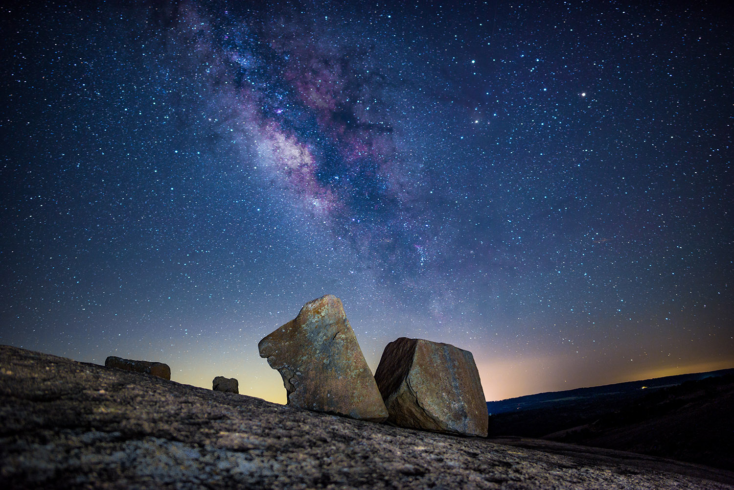 Stargazing at Enchanted Rock